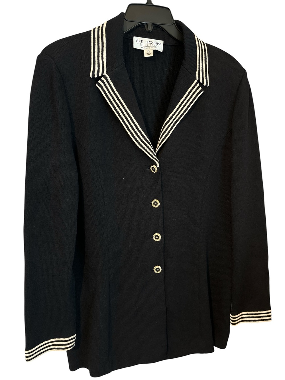 St. John Santana Knit Cardigan Blazer